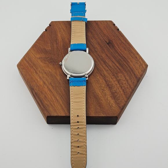 Accutime Women's Anchor Dial Watch Blue Nautical Coastal Fisherman Sailor Beachy - Picture 5 of 7